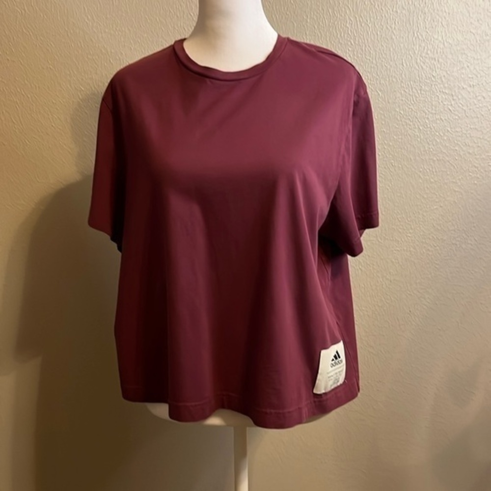 ADIDAS WOMEN’S CROPPED COTTON LOOSE T-SHIRT